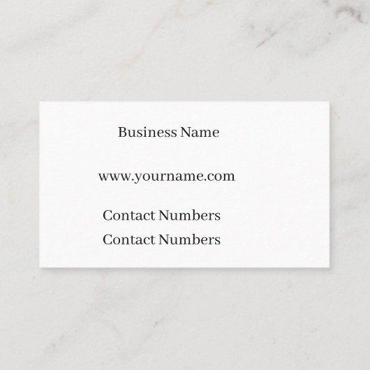 Bau Visitenkarte (Rückseite)