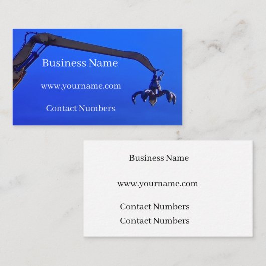 Bau Visitenkarte (Vorne/Hinten)