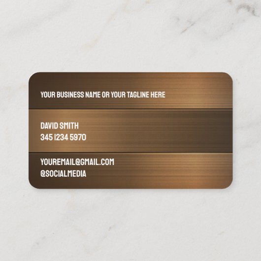 Bau Visitenkarte (Rückseite)