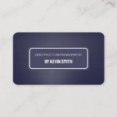 Bau Visitenkarte (Vorderseite)