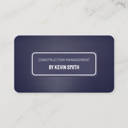 Bau Visitenkarte (Vorderseite)