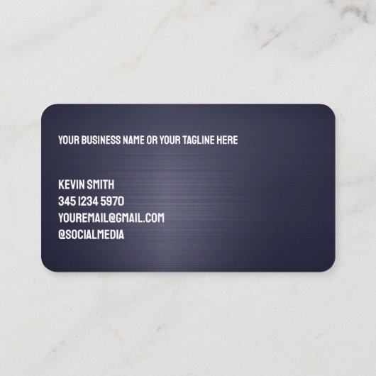 Bau Visitenkarte (Rückseite)