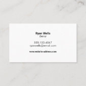 Bau Visitenkarte (Rückseite)