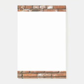 Bau von Backsteinen nach dem it Post-it Klebezettel (Vorderseite)