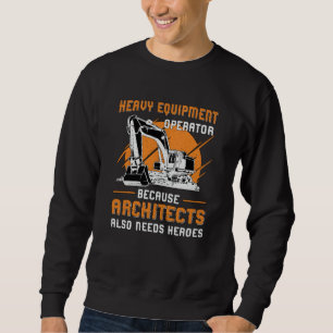 Bau von Baggeranlagen Sweatshirt