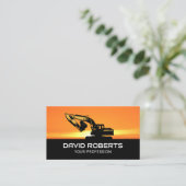 Bau von Baggeranlagen Visitenkarte (Stehend Vorderseite)