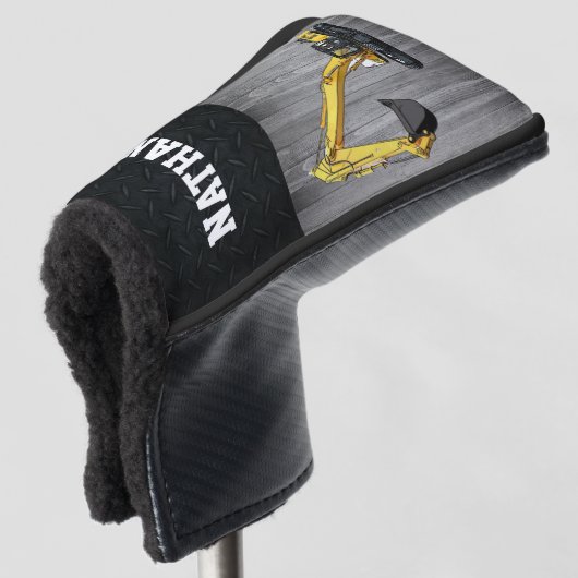Bau von Baggern für schwere Geräte G Golf Headcover (3/4 Vorderseite)