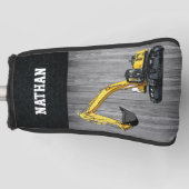 Bau von Baggern für schwere Geräte G Golf Headcover (Vorderseite)