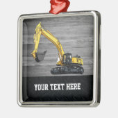 Bau von Baggern für schwere Geräte Ornament Aus Metall (Links)