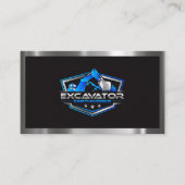 Bau von Baggern Visitenkarte (Vorderseite)