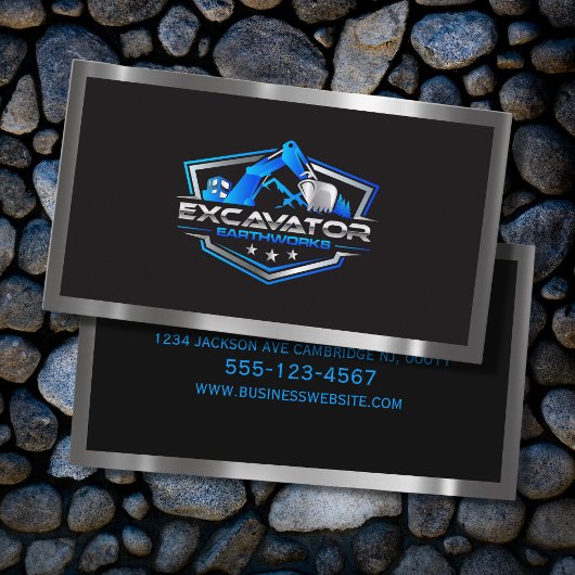 Bau von Baggern Visitenkarte
