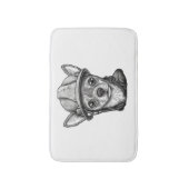 Bau von Bauarbeitern in Chihuahua Badematte (Vorderseite Vertikal)