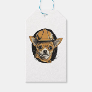 Bau von Bauarbeitern in Chihuahua Geschenkanhänger