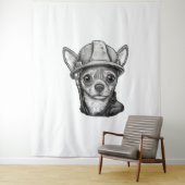 Bau von Bauarbeitern in Chihuahua Wandteppich (Beispiel)