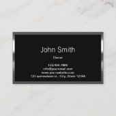 Bau von Beruflichen Metallen und Steinen Moderne Visitenkarte (Rückseite)