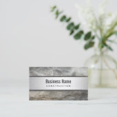 Bau von Beruflichen Metallen und Steinen Visitenkarte (Stehend Vorderseite)