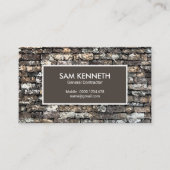 Bau von Braunstein-Mauern Visitenkarte (Vorderseite)