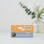 Bau von Creative Brick Plastering Visitenkarte (Stehend Vorderseite)