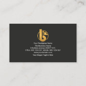 Bau von Creative Hammer Abstrakt Gebäude Visitenkarte (Rückseite)