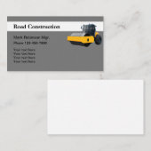 Bau von Dampfrollerstraßen Visitenkarte (Vorne/Hinten)