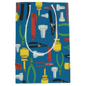 Bau von Elektrowerkzeugen Mittlere Geschenktüte (Vorderseite)