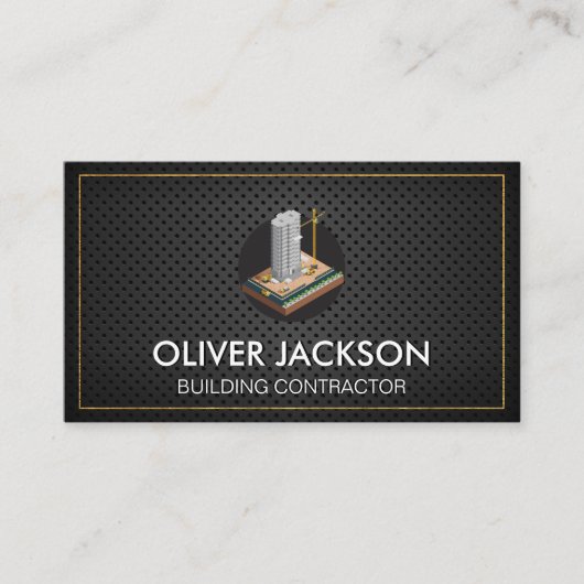 Bau von Gebäude | Immobilienentwickler Visitenkarte (Vorderseite)