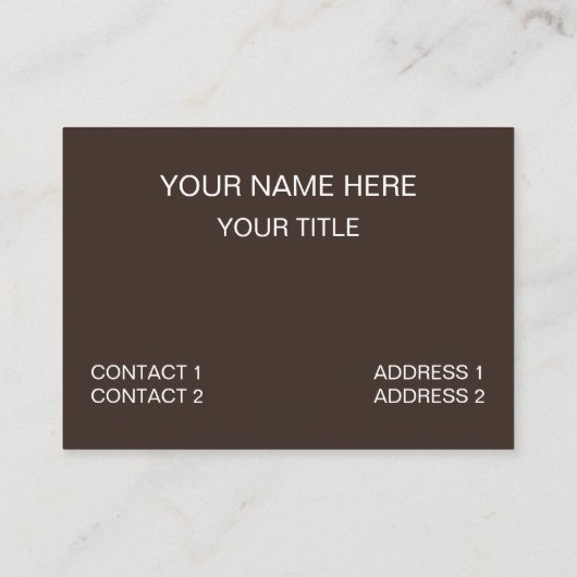 Bau von Holzwerkstoffen Visitenkarte (Rückseite)