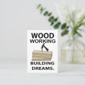 Bau von Holzwerkstoffen Visitenkarte (Stehend Vorderseite)