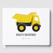 Bau von Lastkraftwagen Geburtstag Gästebuch (Vorderseite)