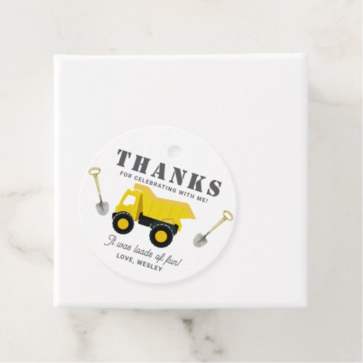 Bau von Lastkraftwagen Geburtstag Geschenkanhänger (Beispiel)