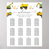 Bau von Lastkraftwagen Geburtstag Poster (Vorne)