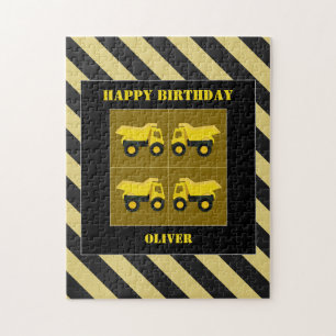 Bau von Lastkraftwagen Geburtstag Puzzle