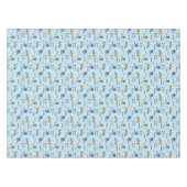 Bau von Lastkraftwagen Muster blau Tischdecke (Vorderseite (Horizontal))