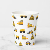 Bau von Lastkraftwagen Pappbecher (Rückseite)