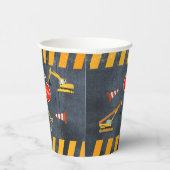 Bau von Lastkraftwagen Schwermaschinen Geburtstag Pappbecher (Rechts)