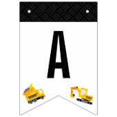 Bau von Lastkraftwagen Thema Geburtstag Wimpelkette (Zweite Fahne)