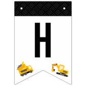 Bau von Lastkraftwagen Thema Geburtstag Wimpelkette (Erste Fahne)