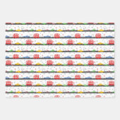 Bau von LKW und Alphabet Geschenkpapier Set (Vorderseite 3)