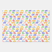 Bau von LKW und Alphabet Geschenkpapier Set (Vorderseite 2)