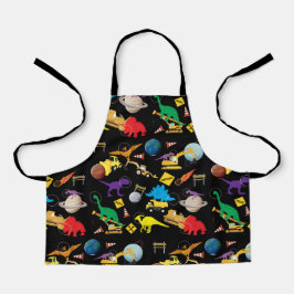 Bau von LKWs Astronaut Dinosaurier im Weltraum Schürze