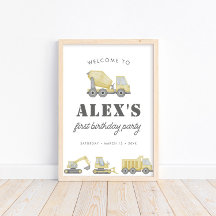 Bau von LKWs Boys 1. Geburtstag