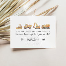 Bau von LKWs Moderne Minimal Geburtstag