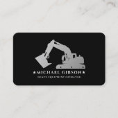 Bau von schwarzem Silber für schwere Geräte Visitenkarte (Vorderseite)