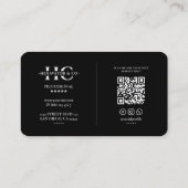 Bau von schwarzem Silber für schwere Geräte Visitenkarte (Rückseite)