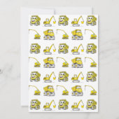 Bau von Sonnenfahrzeugen 1. Geburtstag Einladung (Rückseite)