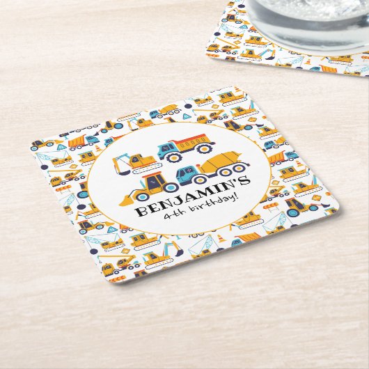 Bau von Trucks mit Sprung Rechteckiger Pappuntersetzer (angewinkelt)