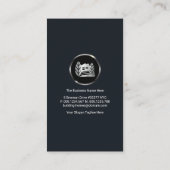 Bau von Zuhause-Dachkonstruktionen aus hellem Rot- Visitenkarte (Rückseite)