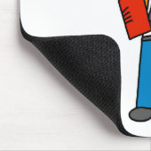 Bau-Vorarbeiter auf Mobiltelefon Mousepad (Ecke)