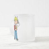 Bau-Vorarbeiter-T - Shirts und Geschenke Mattglastasse (Vorderseite Links)