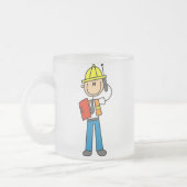 Bau-Vorarbeiter-T - Shirts und Geschenke Mattglastasse (Links)